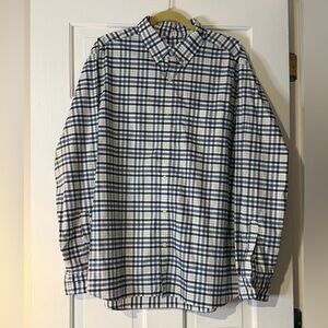 Vineyard Vines On-The-Go Performance Classic Blue  Plaid Shirt Men’s X